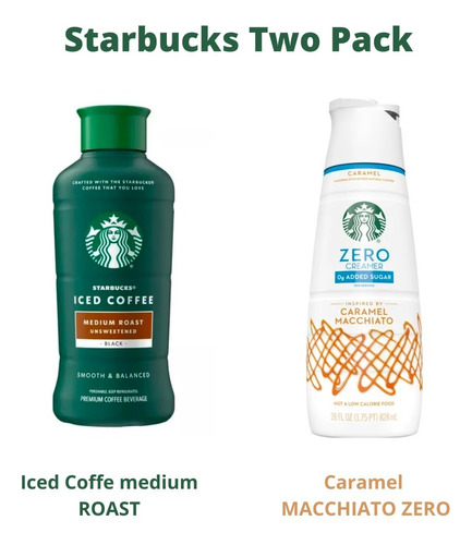 2 Pack Starbucks Creamer Zero Sugar Caramel Y 1 Iced Medium