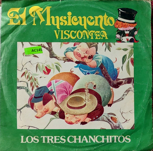 Vinilo Single Del Cuento  Los Tres Chanchitos Parte 2 (ac145