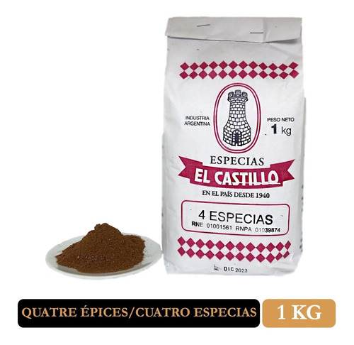 Quatre Épices/cuatro Especias El Castillo 1 Kg