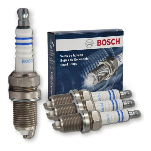 Kit Jogo 4 Velas Focus G2 1.6 16v Sigma 2010 2011 Flex Bosch