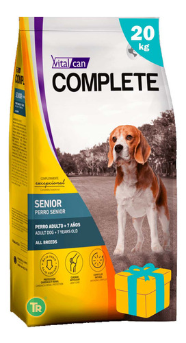 Racion Perro Vitalcan Complete Senior + Regalo + E Gratis