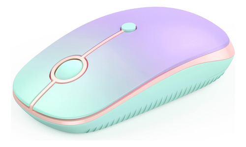 Mouse Bluetooth Seenda En Ámbbrico/verde Morado