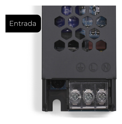 Kit 3 Fonte Chaveada 5a 60w 12v P/ Fita Led Som Capa Preta