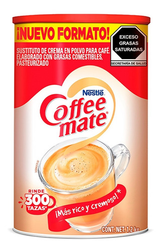 Sustituto De Crema Coffee Mate Polvo En Lata 1.2 Kg