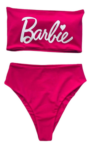 Traje De Baño Bikini Barbie Dama Dos Piezas Cintura Alta