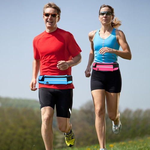 Imagen 7 de 7 de Riñonera Deportiva Impermeable Con Cinta Reflectiva Wishop