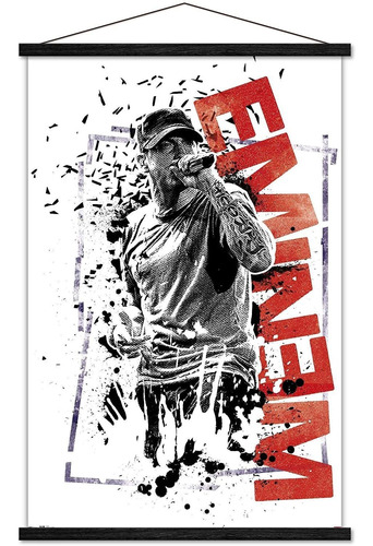 Eminem - Póster De Pared Crumble Con Marco Magnético ...