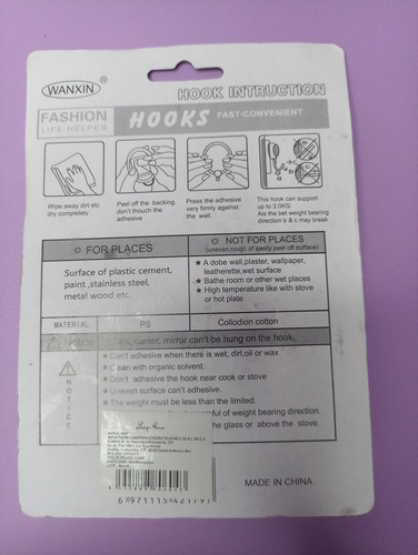 Ganchos De Pared Autoadhesivos De Gato Y Fruta - 8 Pcs