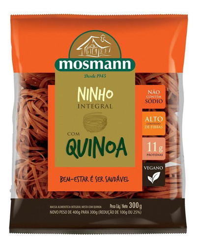 Massa Mosmann Ninho Integral Com Quinoa 300g