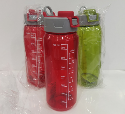 Cooler / Termo Plástico Verde / Rojo De 750 Ml, Nuevos