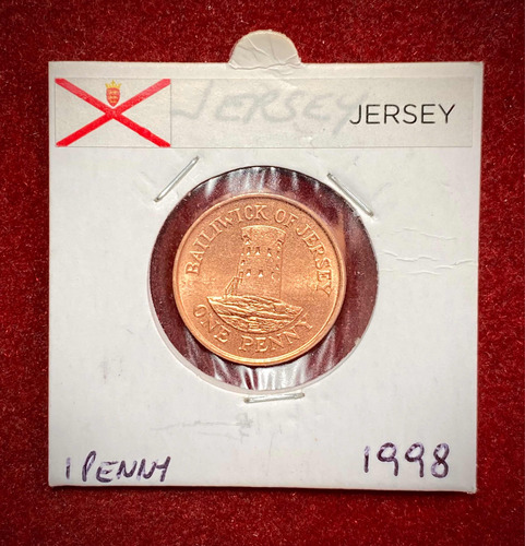 Moneda 1 Penique Jersey 1998 Km 103 Elizabeth 2