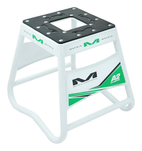 Imagen 1 de 1 de Banco De Aluminio Para Moto Matrix A2 Verde Motocross
