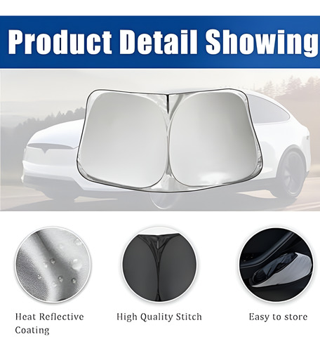 Parasol Parabrisas Plegable Prevenir Solar Auto Suv Premium