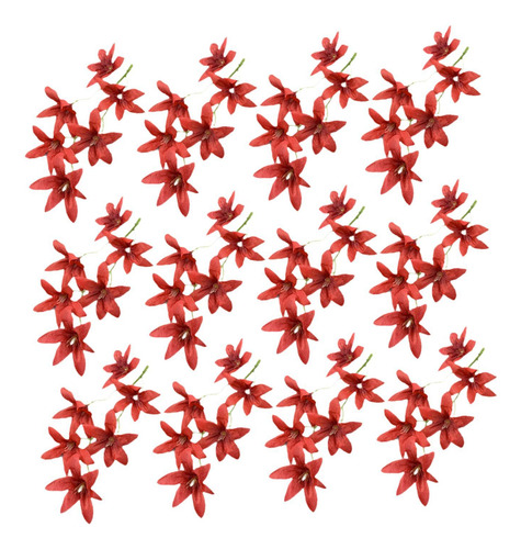 12 Flores Artificiales De Seda De 18 Cm, Rellenos De