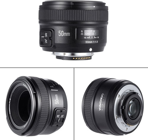 Imagen 7 de 8 de Lente 50mm Yongnuo F1.8 Af Auto Focus Fx Dx Full Frame Nikon