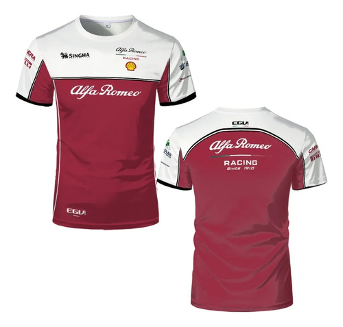 Camiseta 3d De Fórmula Uno Alfa Romeo 2023