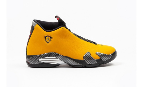 jordan retro 14 amarillo con negro