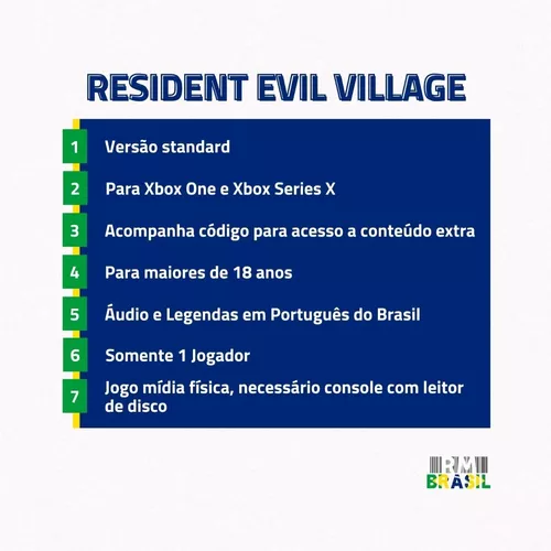 Jogo Resident Evil Village - Xbox Series X