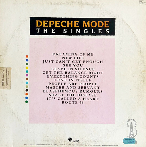 Depeche Mode - The Singles - Lp Vinil Com Encarte (Usado)
