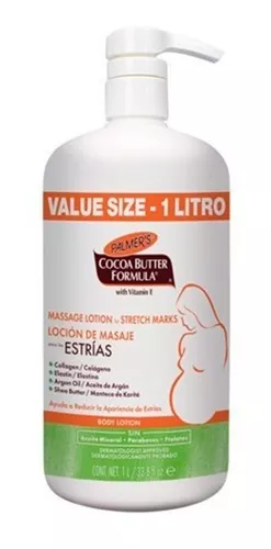 Crema Antiestrías Para Cuerpo Palmers Loción De Masaje En Botella De  1000ml/1kg