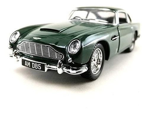 Coche De Juguete Escala 1/38 De Aston Martin Db5 Color Verde