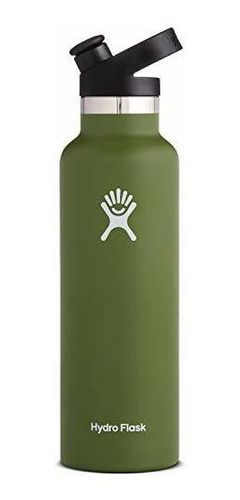 Hydro Flask Botella De Agua De 21 Oz, Tapa Deportiva - Oliva