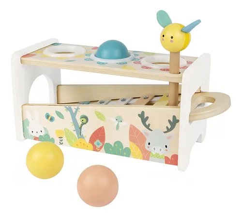 Xilófono Tap Tap Janod Musical, 3 bolas para niños