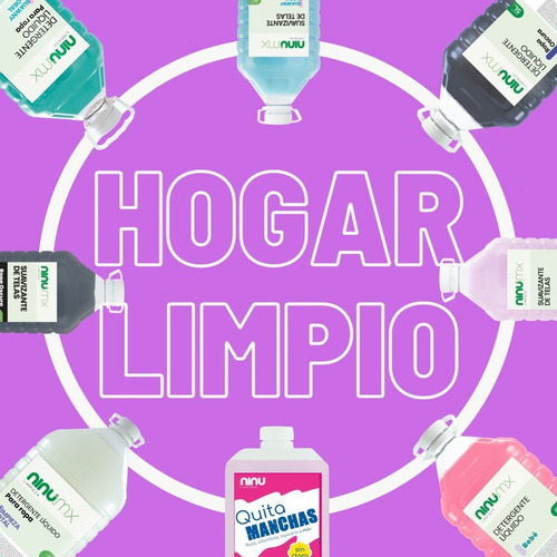 Imagen 5 de 7 de Jabon Liquido Para Ropa Ninu 5 Litros Detergente Para Ropa