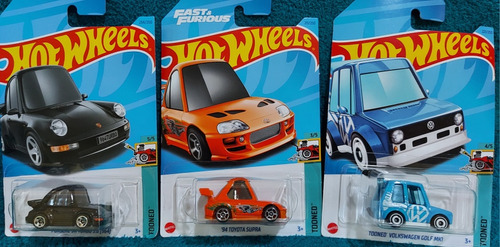 Hot Wheels Tooned Porsche, Toyota Y Vw No Rlc No Sth