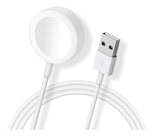 Usb Cargador Magnético Para Apple I Watch Series 3 4 5 6 Se Color Blanco