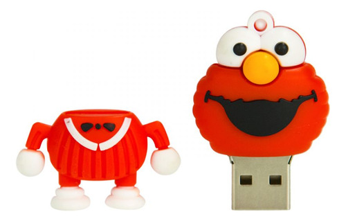 Pendrive Elmo Rojo De Plaza Sesamo 32gb Usb 3.0