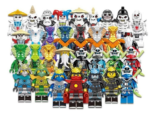 32 Figuras De Bloques De Construcción Ninja Fantasma