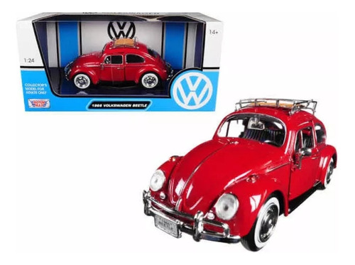 1/24 1966 Vw Bettle Rojo 1:24 Motor Max