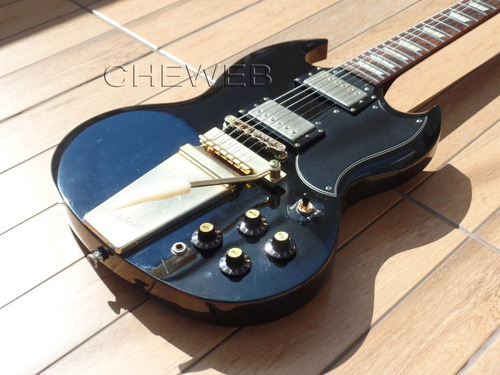 Guitarra EpiPhone Sg G400 Black Deluxe Com Tremolo Maestro