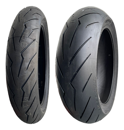 Par Pneu 110/70-17 + 140/70-17 Diablo Rosso 3 Pirelli