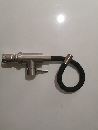 Imagen 3 de 7 de Llave Monomando Mezcladora Fregadero Super Flexible Negro