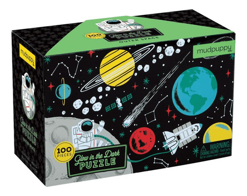 Outer Space Glow In The Dark Puzzle 100 Y Antiestres Doncel