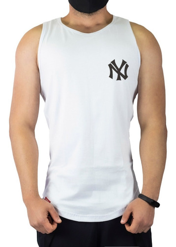 Camiseta Regata Masculina Longline C83 New York