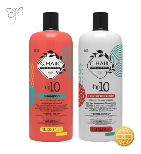 Kit Shampoo+ Condicionador Top 10 Benefícios G Hair Original