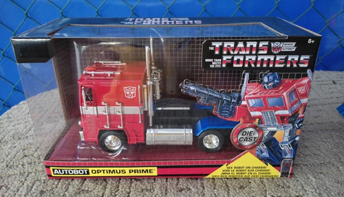 Autobot Optimus Prime Hasbro Die Cast Optimus Prime Rojo Y Azul