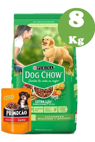 Dog Chow Cachorro X 8kg +envios Sin Costo