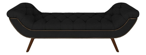 Cabeceira Cama Box Casal Queen 160cm Provença Com Calçadeira Cor Preto