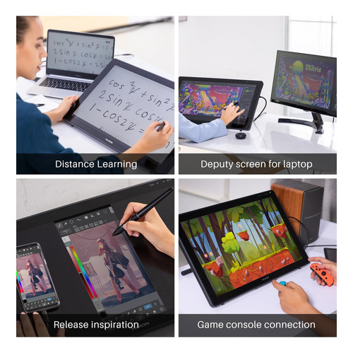 Tablet De Desenho Huion Kamvas 22 Com Tela Srgb De 120% Sem
