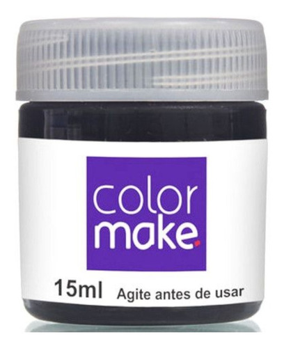 Tinta Facial 15ml Preta - Color Make