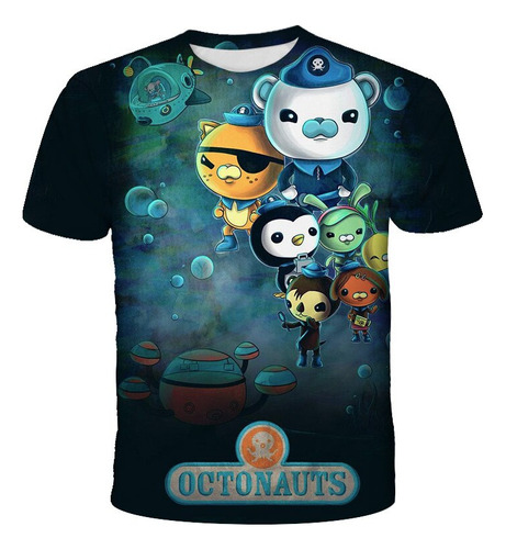 H Camiseta Divertida Con Estampado 3d De The Octonauts Para