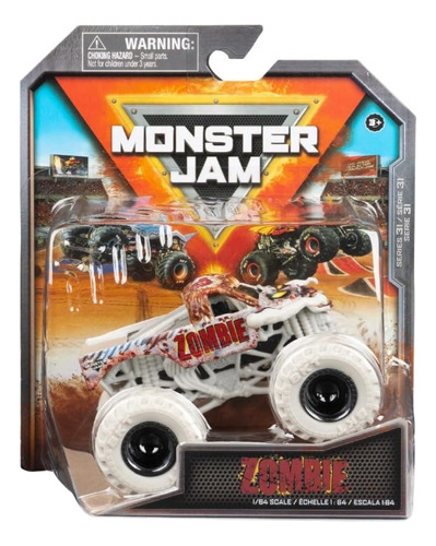 Hot Wheels Monster Jam Zombie Escala 1/64 