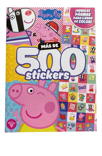 Libro Para Colorear Peppa Pig + 500 Stickers
