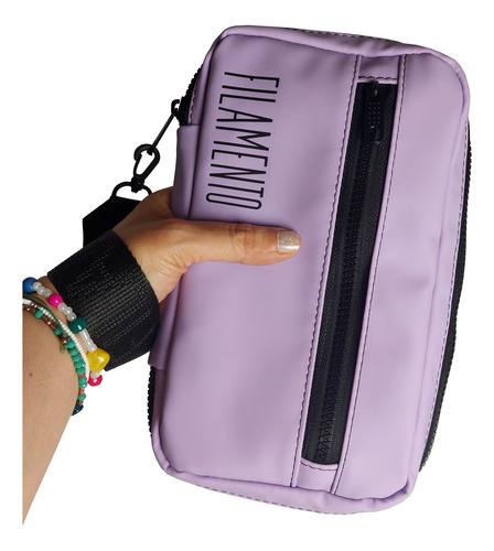Porta Pasaporte Lila Liso