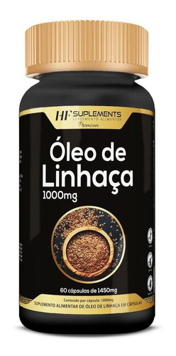 Óleo De Linhaça 60caps Premium Hf Suplements