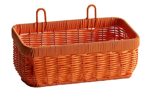 Cesta De Almacenamiento Para Baño Con Diseño Naranja